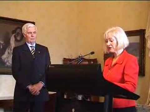 Dimity Dornan presentation at Admiralty House at...