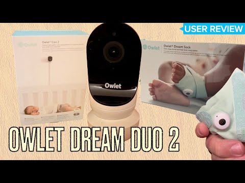 Owlet Dream Duo (Gen 3) Smart Baby Monitor All-in-One Bundle - 2K HD Video Baby Monitor with Alerts & Owlet Dream Sock Tracks Baby’s Oxygen, Heart Rate & Sleep | Health Insights via App | Bedtime Blue video review thumbnail