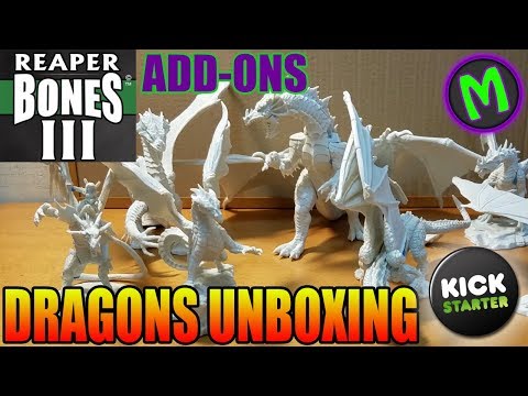 Myl Unboxes Reaper Bones 3: DRAGONS (Add-ons)