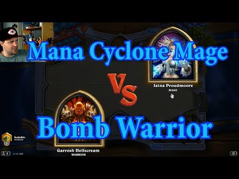 Bomb Warrior vs Mana Cyclone Mage | Hearthstone