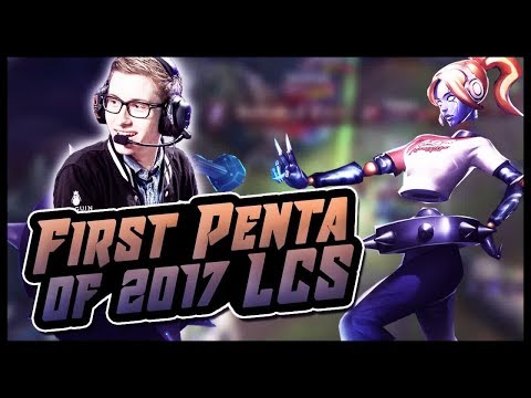 Bjergsen claims the FIRST PENTA OF 2017 LCS - C9 vs TSM, Game 1, W5D2 - Highlights