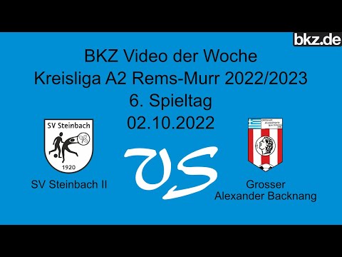 Football District League A2: SV Steinbach II - Großer Alexander Backnang