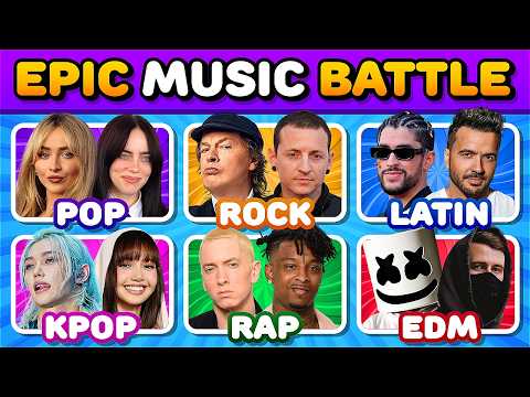 POP vs ROCK vs LATIN vs KPOP vs RAP vs EDM 🔥 Batalha épica de 6 géneros | Save One Song