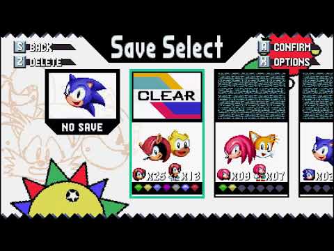 Sonic CDX (JPN) OST - Save Select  "On Your Marks"