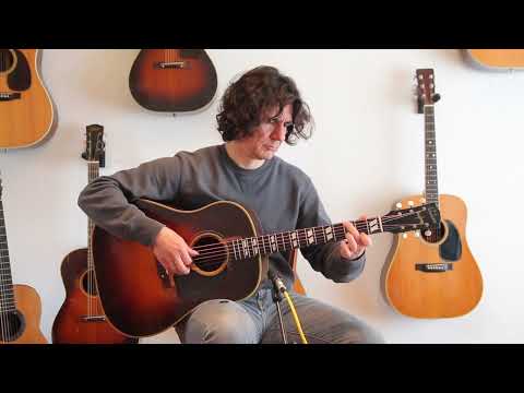 Gibson Southern Jumbo 1943 Banner acoustic guitar - war years, character and the unmistakable Gibson slope-shoulder sound - check video! image 21