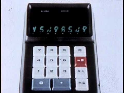 Shocking Ad for the World's First Battery Operated Portable Calculator (1971)
