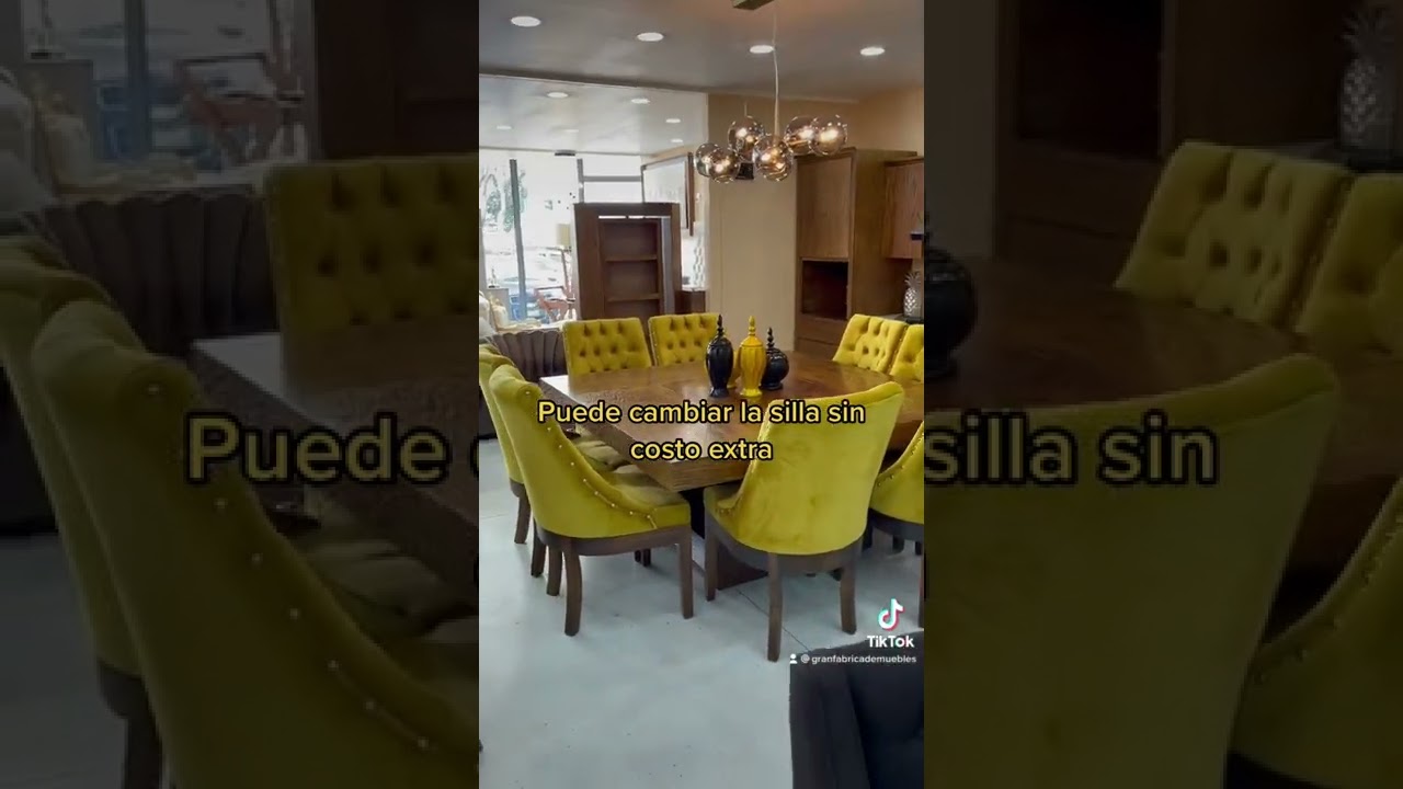 Comedor Cuadrado u Rectangular de 8 Sillas Fabricado en Chapa de Encino Americano