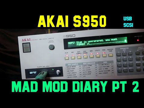 VINTAGE HARDWARE SAMPLER MODDING MISSION AKIA S950 PART 2
