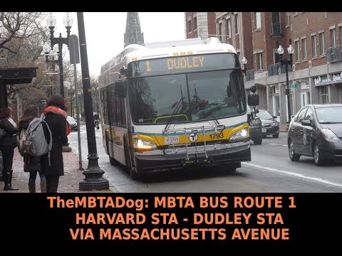 TheMBTADog: MBTA Bus Route 1 Ride: Harvard - Dudley via Massachusetts Avenue, Central & Hynes