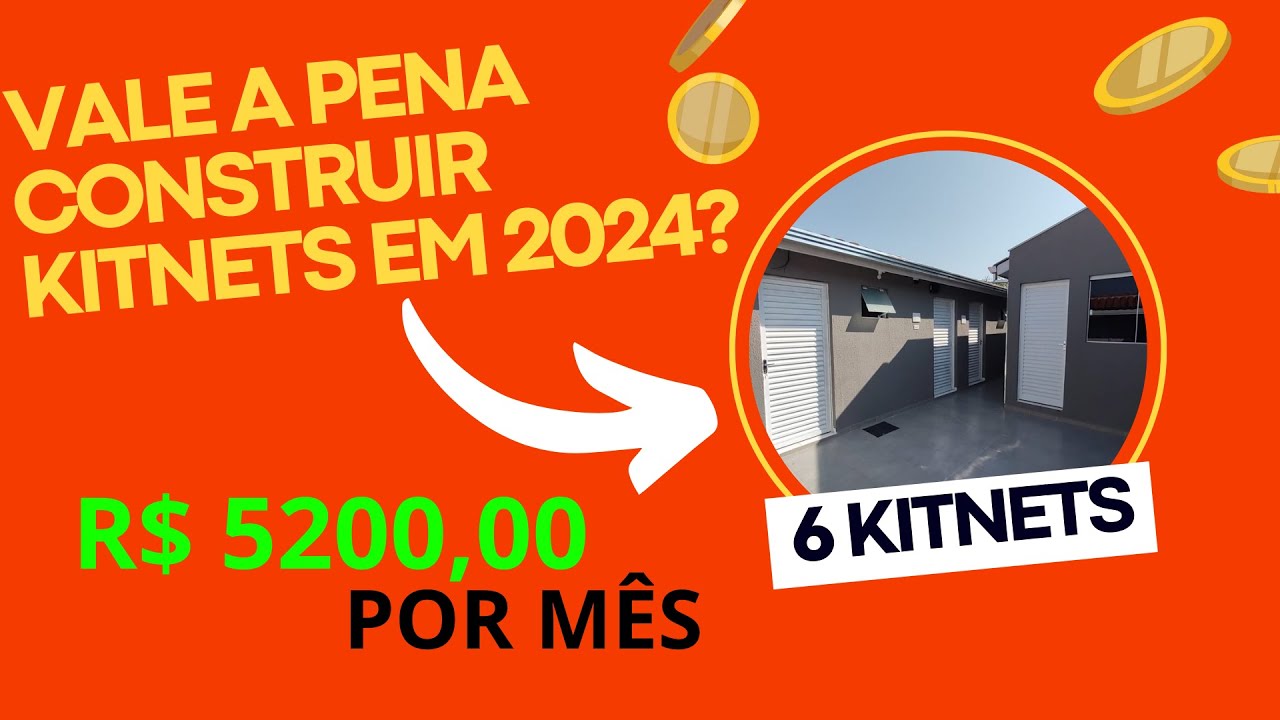 VALE A PENA CONSTRUIR KITNET EM 2024 - QUANTO EU LUCRO COM 6 KITNETS