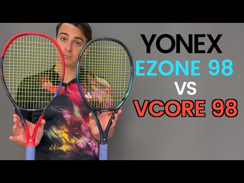 What's the difference between the Yonex VCORE 98 V7 and 2022 EZONE 98? | Rackets & Runners