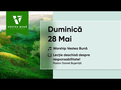 Duminică - 28.05.2023 - 10:00 | Pastor Daniel Bujeniță - Lecție deschisă despre responsabilitate!
