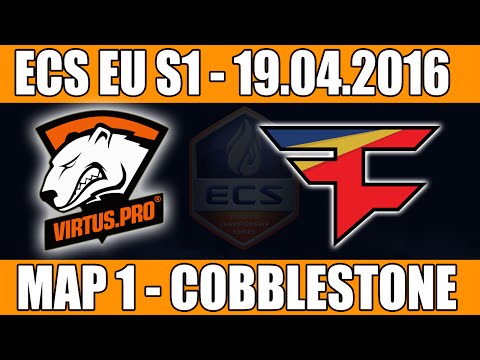 Virtus.Pro vs FaZe Clan | Map 1 (Cobblestone) ECS EU Season 1 2016 CS:GO Week 2 (19.04.2016)