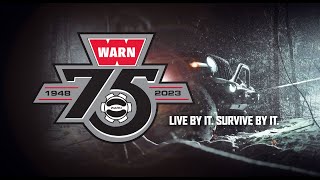 Elektrický naviják pro ATV a UTV WARN MODEL R60-S SYNTHETIC ROPE WINCH 110060 se syntetickým lanem (15 m x 6,3 mm), tažná síla 2722 kg (6000 lb)