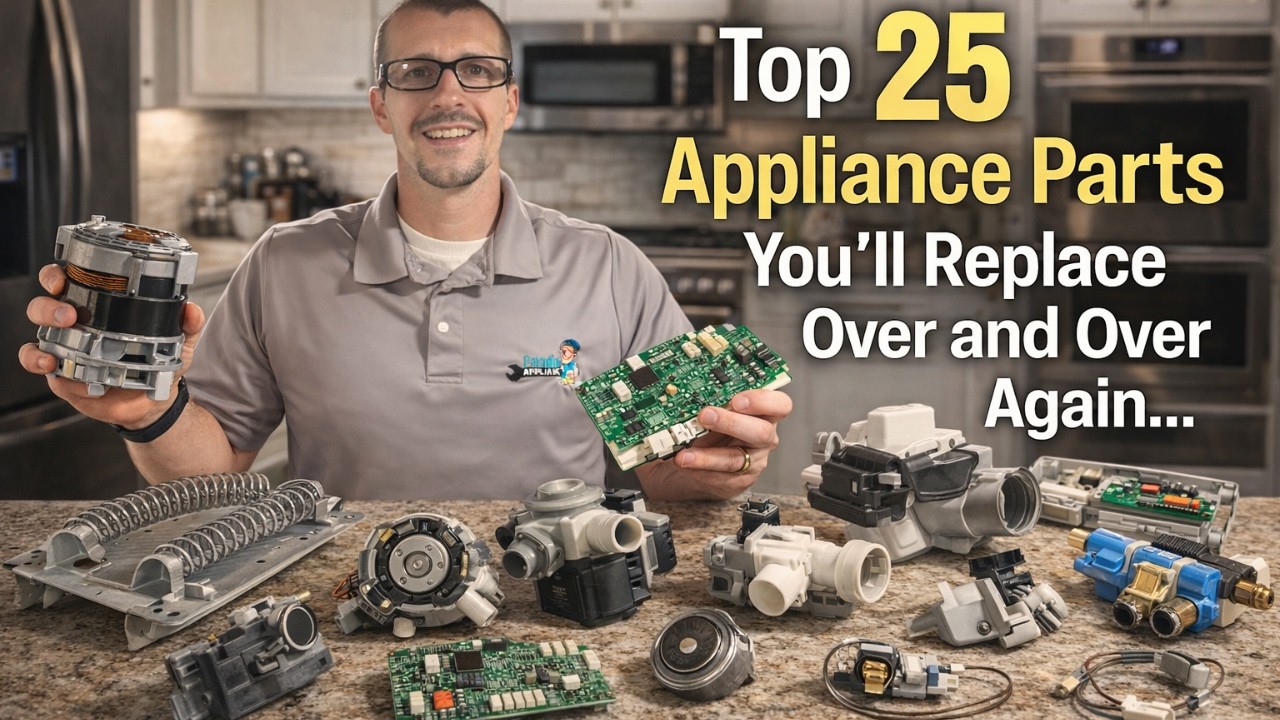 Top 25 Appliance Parts You’ll Replace Over and Over Again
