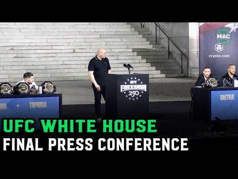UFC WHITE HOUSE: FINAL PRESS CONFERENCE (FULL)