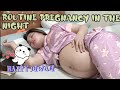 SHOWING BELLY PREGNANCY IN THE NIGHT