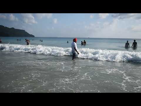 6.Gulzar Singh with his son Gurpreet Singh at Radhanagar beach Andaman