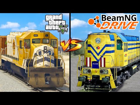 GTA 5 TRAIN VS BeamNG DRIVE TRAIN - WHICH MOD IS BEST ?