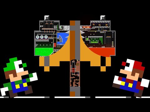 Tiny Mario and Tiny Luigi vs the Tiny AXE maze | Mario Animation