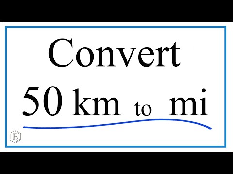 How to Convert 50 Kilometers to Miles (50 km to mi)