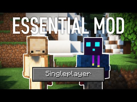 Let Friends Join Your Singleplayer Minecraft World (Essential Mod Tutorial)