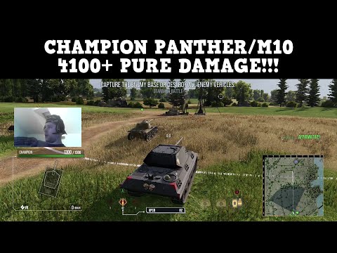 Champion Panther/M10 "4100+ PURE DAMAGE" Gameplay at "FISHERMAN`S BAY" map - WoT Console