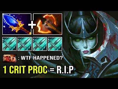 WTF INFINITE CRIT Aghanim + Battlefury PA Instantly Delete Everyone with 26 Kills Fun Build DotA 2