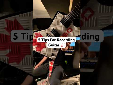5 Guitar Recording Tips! 🎸🎚️🎛️ #guitar #metal #recording #mixing