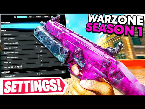new *BEST* SETTINGS in WARZONE SEASON 1! 🎮👑 (Best Controller, Graphic & Audio Settings) - BO7