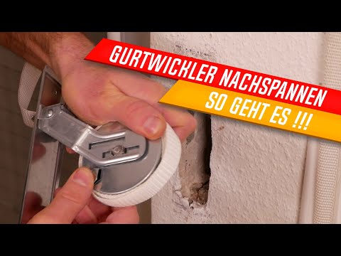 Tighten the belt winder, tighten the roller shutter belt, the roller shutter belt won't retract, ...