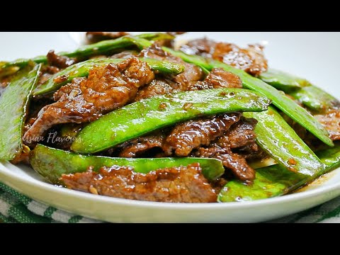 BEEF WITH SNOW PEAS STIR FRY | ASIAN FLAVOURS