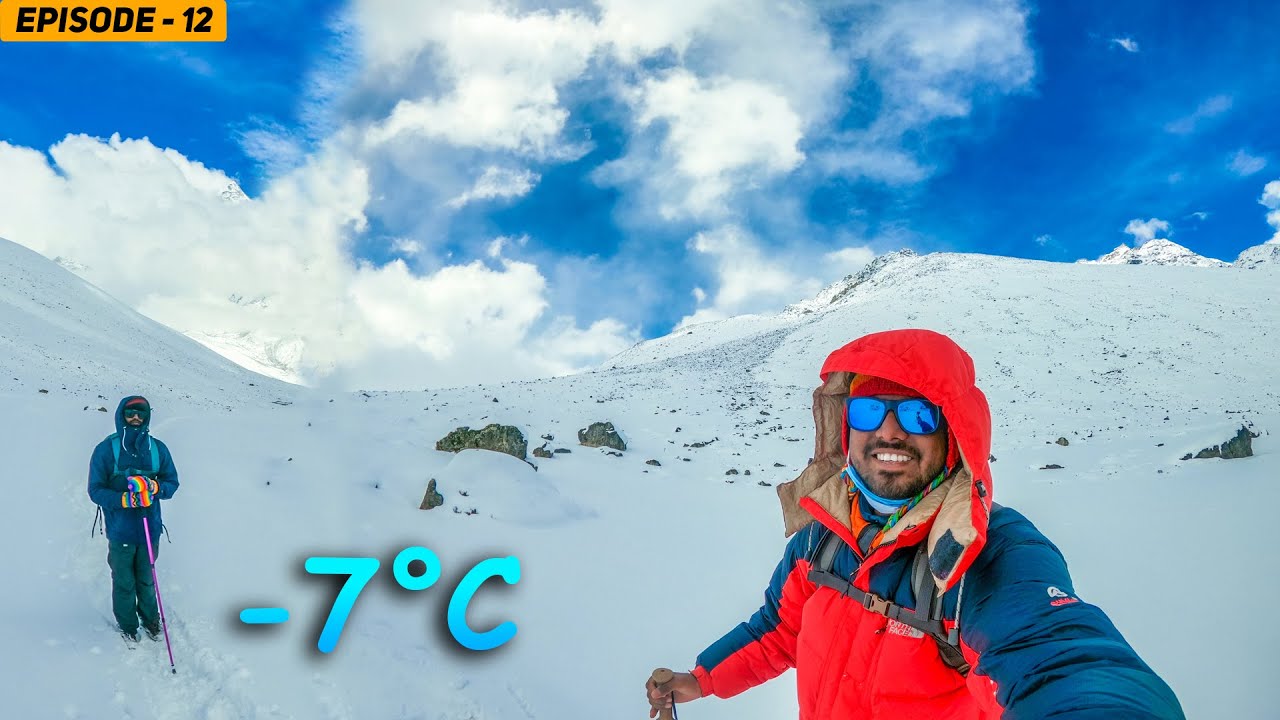 EP #12 - മഞ്ഞ് പെയ്യുന്നു | കൂടെയുള്ളവർ യാത്ര നിർത്തി | Dingboche To Thukla