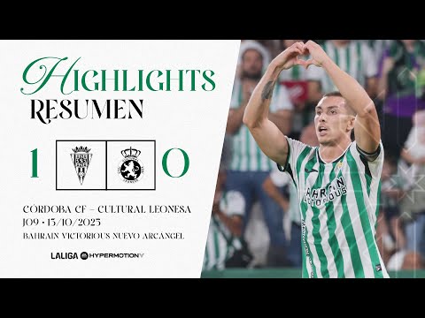 Resumen J.9 La Liga Hypermotion: Córdoba CF 1- Cultural Leonesa 0