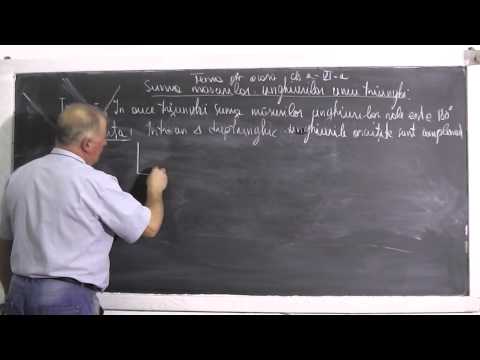 1/2 Lectia 392 - Suma masurilor unghiurior unui triunghi - Teorie si Probleme - Tema acasa - Clasa 6