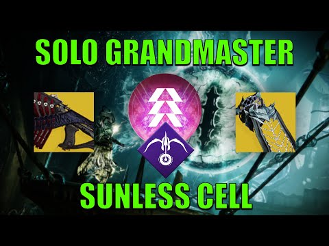 Solo NEW Sunless Cell Grandmaster in 16 minutes on Prismatic Hunter! (Platinum) [Destiny 2]
