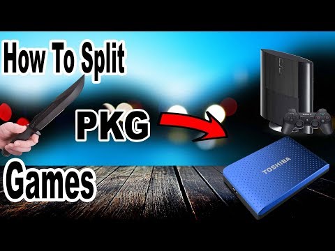 How To Split Large PKG Game Files For Your PS3 External HDD ( Very Easy 2020) Video