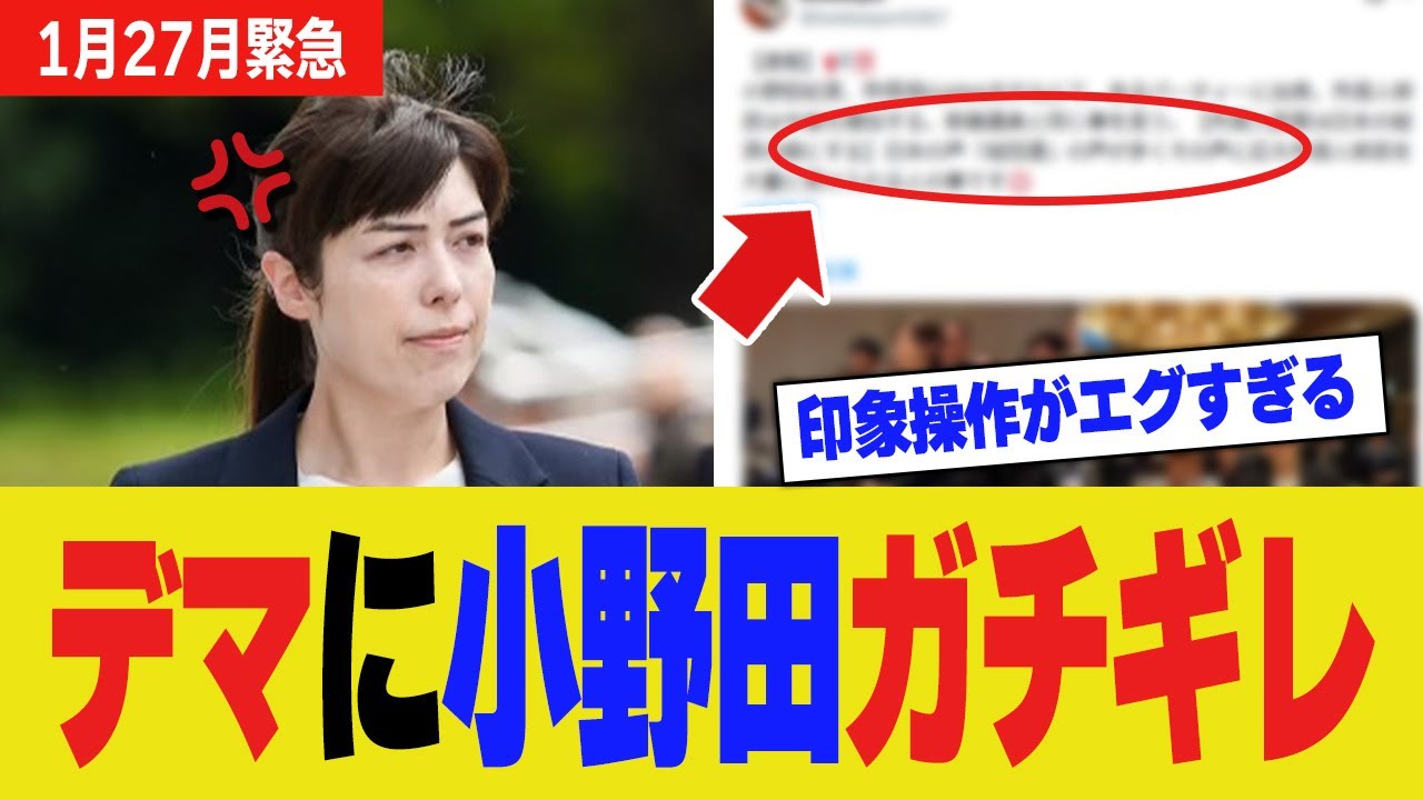 【注意】小野田紀美のデマ情報がSNSで拡散される!!悪質な印象操作に小野田氏が激怒し完全否定
