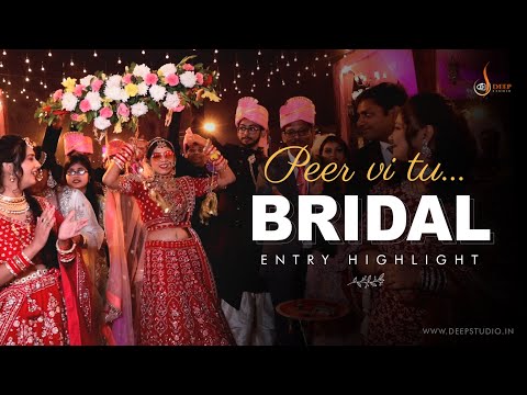 Peer vi tu | Bride Entry | A walk destined to Love | by @DeepStudiolucknow