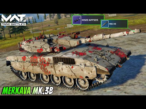 MERKAVA MK.3B - Full MK3 Max Gameplay 🔥 MWT :  TANK BATTLES 