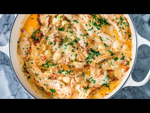 Creamy Sun Dried Tomato Chicken Gnocchi