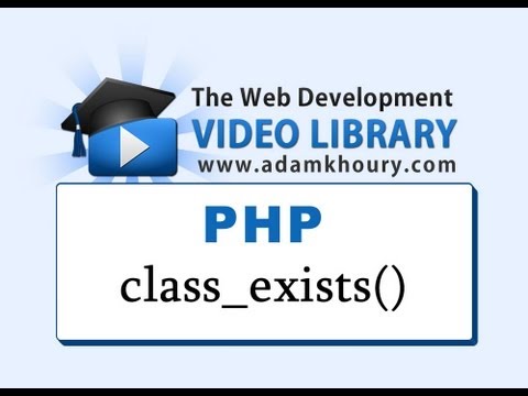 PHP Tutorial class exists Function Object Oriented Programming OOP