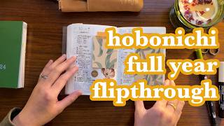 hobonichi techo original A6 and weekly supplement full year flipthrough | realistic, functional