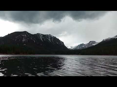 "Tranquility in Chaos"  cello and piano by a stormy lake 4k