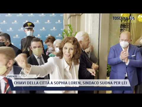 2021-06-05 FIRENZE - CHIAVI DELLA CITTÀ A SOPHIA LOREN, SINDACO SUONA PER LEI