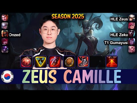 HLE Zeus CAMILLE vs JAYCE Top - Patch 25.11 KR Ranked | lolrec