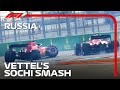Sebastian Vettel's Qualifying Crash | 2020 Russian Grand Prix