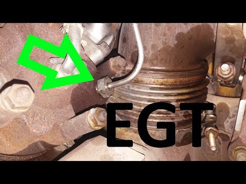 How To Install An EGT Sensor.  Diesel EGT Sensor Change.