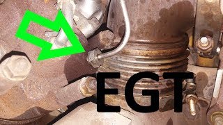 How To Install An EGT Sensor.  Diesel EGT Sensor Change.