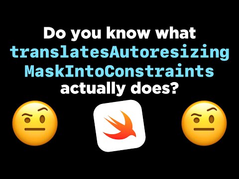 Do you know what translatesAutoresizingMaskIntoConstraints actually does? 🤨 thumbnail